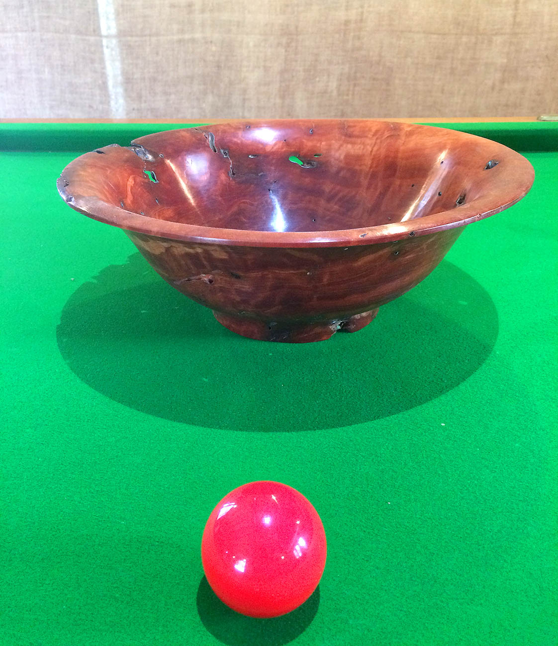 Decorative Red Gum High Sided Fruit Bowl